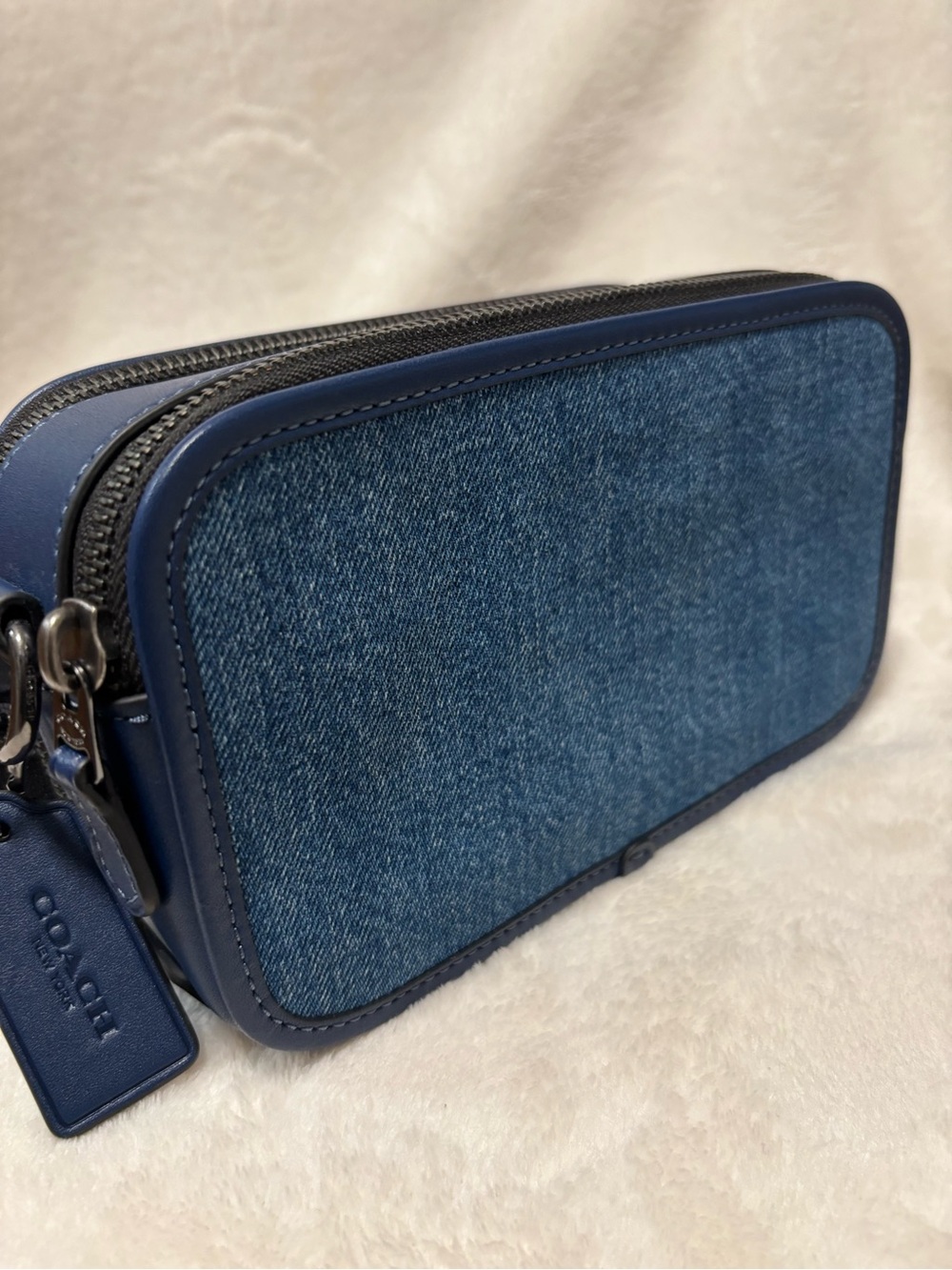 COACH Wyatt Denim Crossbody Bag CBG14 - Picture 10 of 13